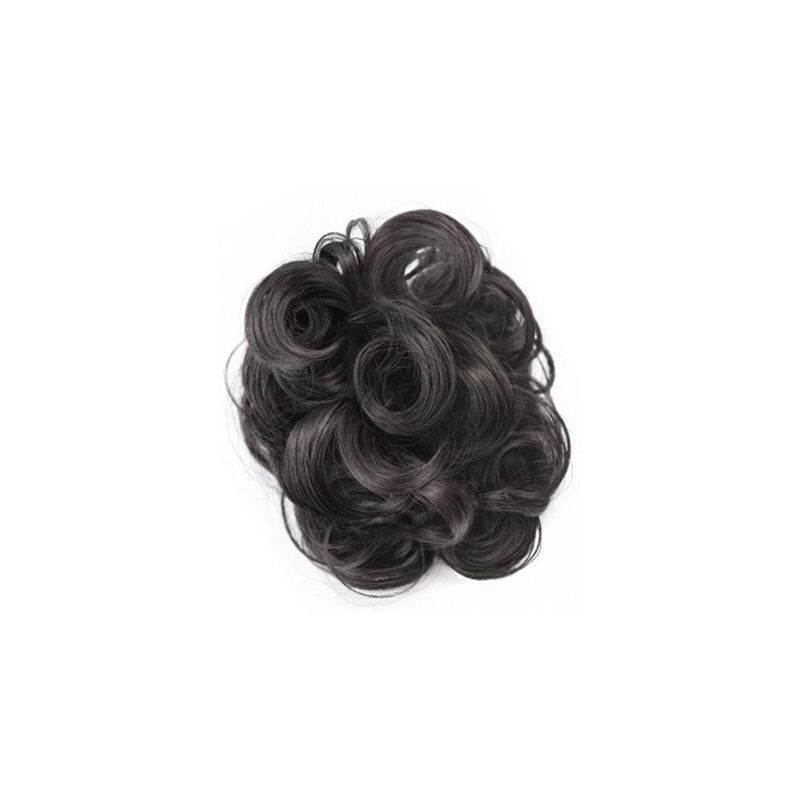 Clip-on bun wig, loose and voluminous hair accessory, lazy hair bun maker, high-temperature silk hair tie.